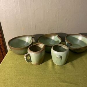 Green Ceramic Dish Set